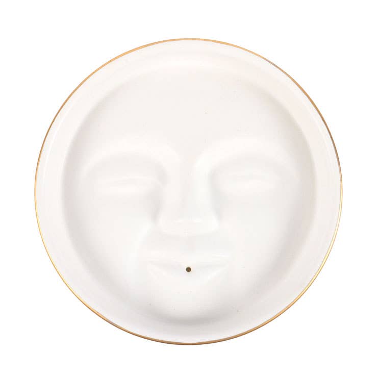 Moon Face Incense Holder