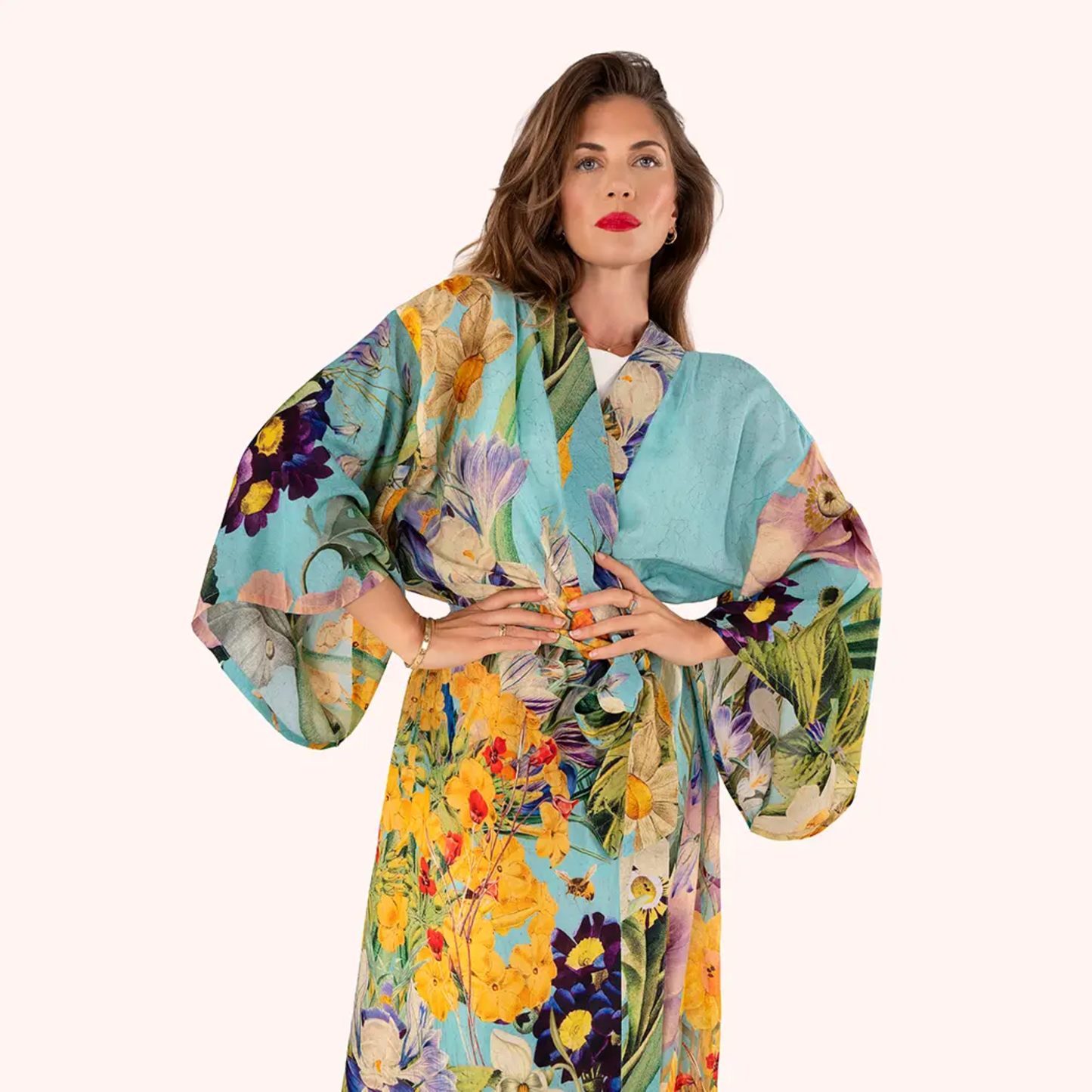 Kimono Gown - Spring Flora