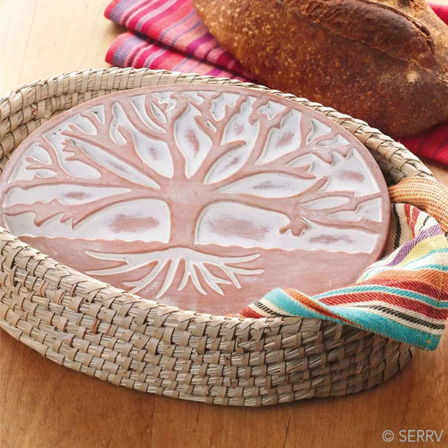 Terracotta Breadwarmer - Tree of Life