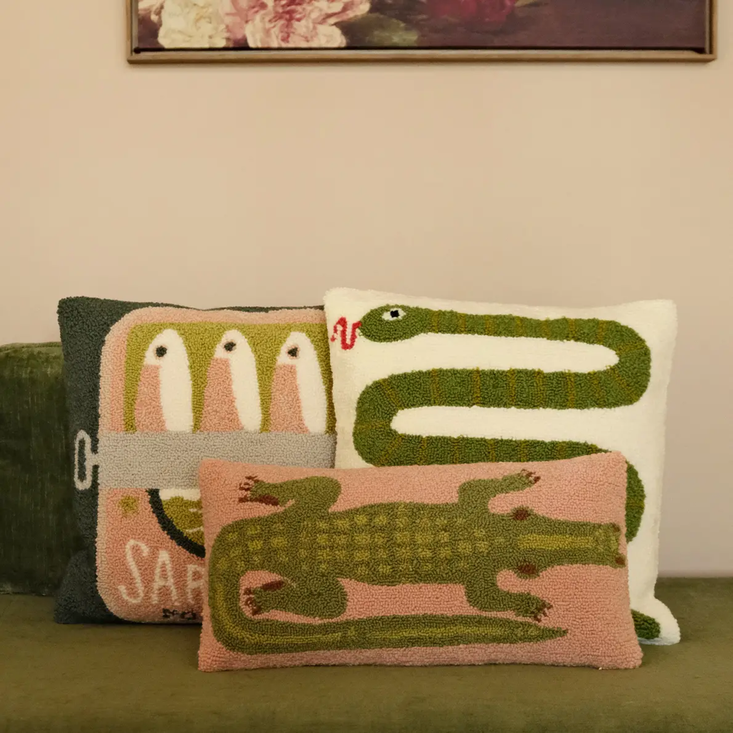 Snake Throw Pillow