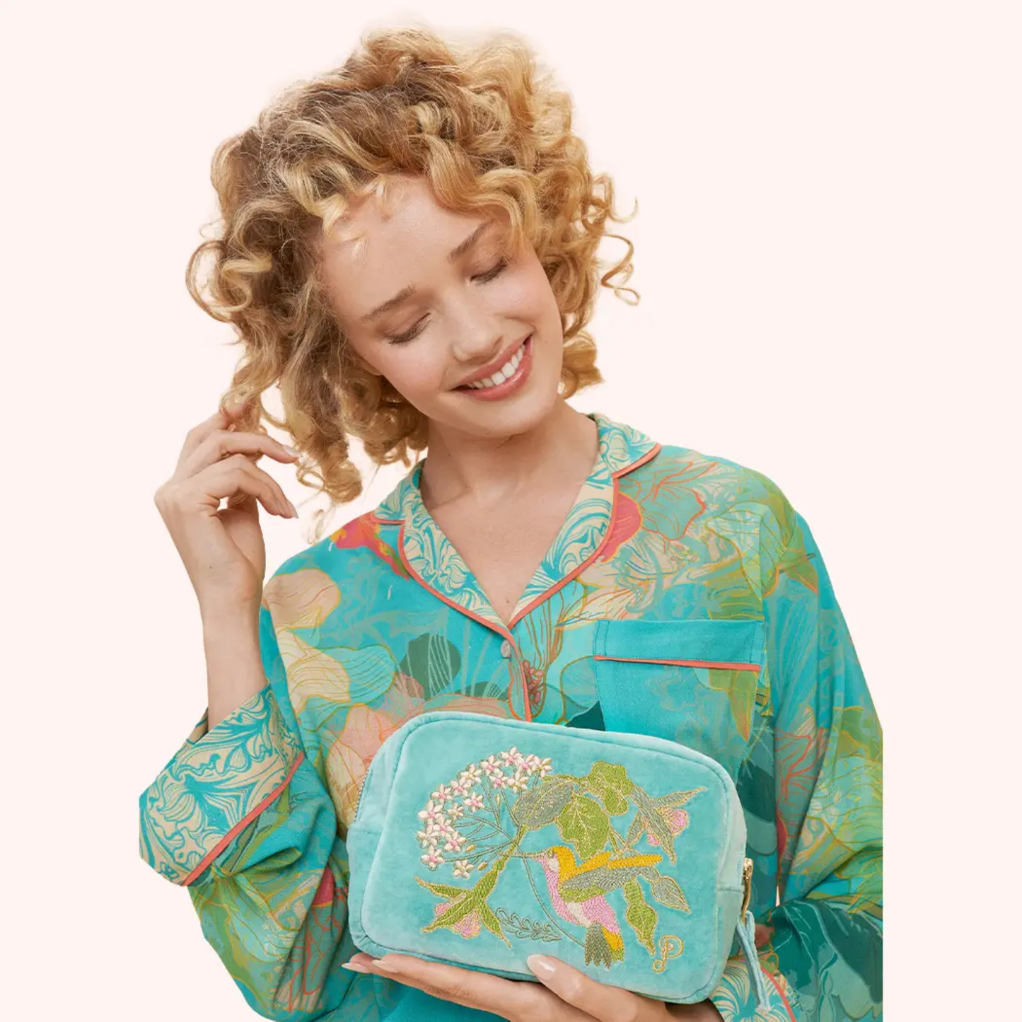 Hummingbird Makeup Bag