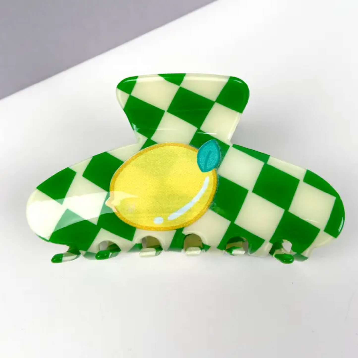 Checkered Clip - Lemon