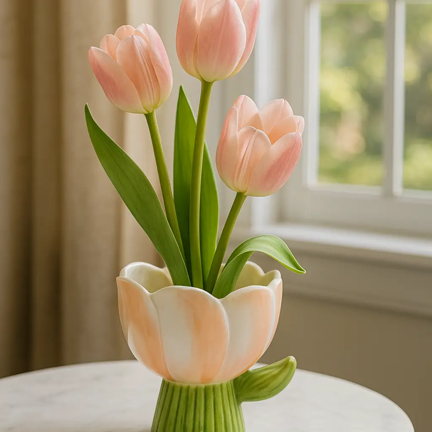 Pink Tulip Planter