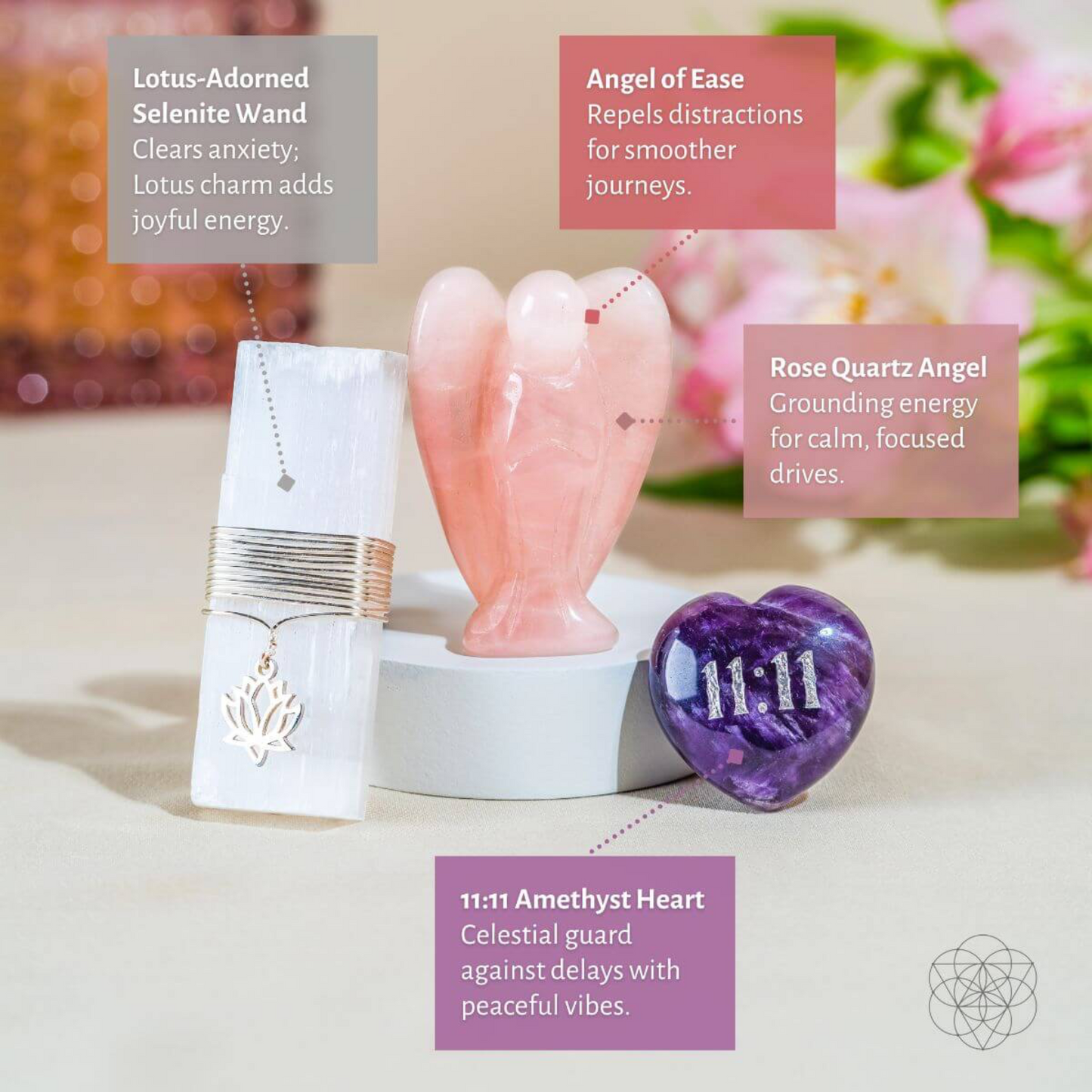 Crystal Car Vent Clips - 11:11