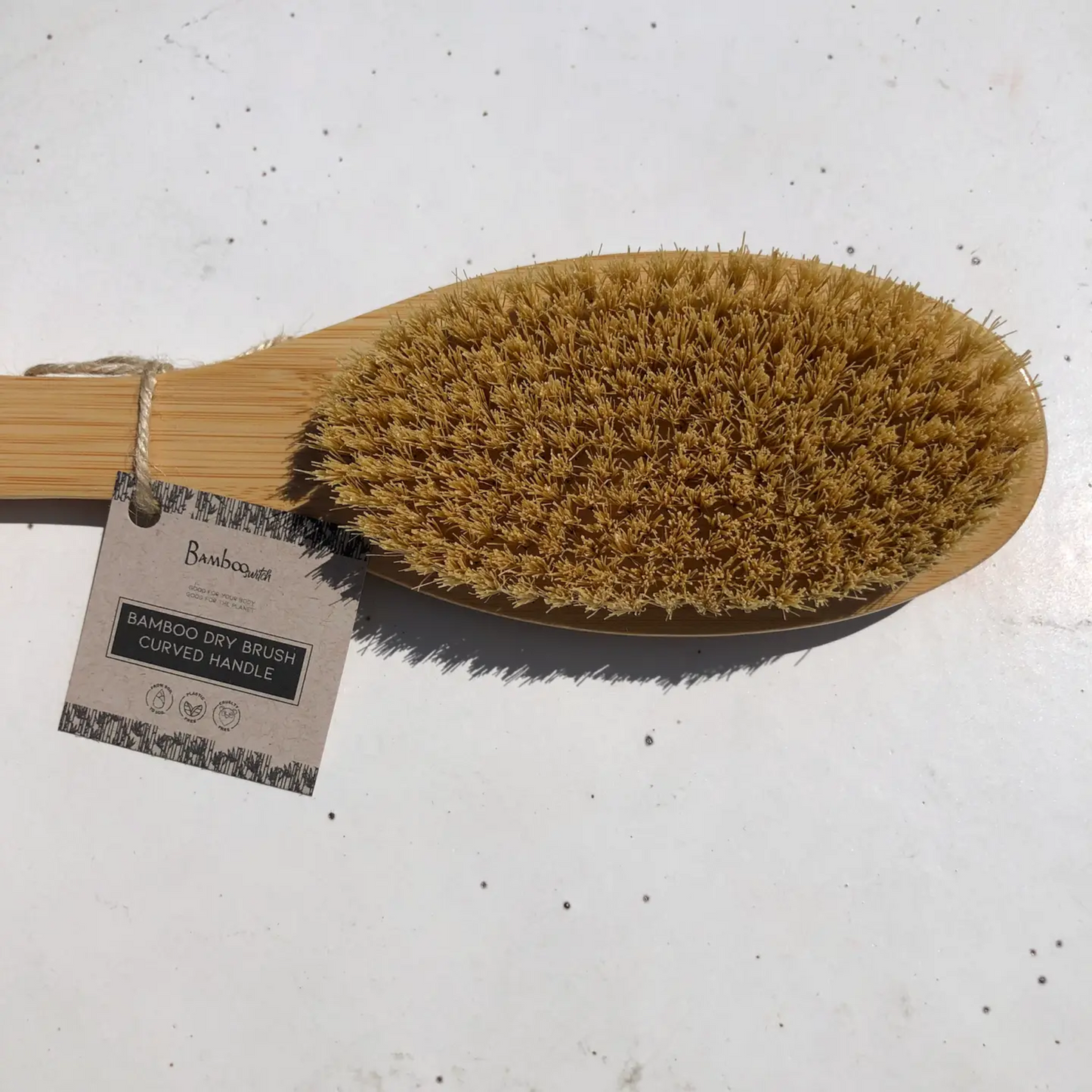Bamboo Dry Brush - Curved