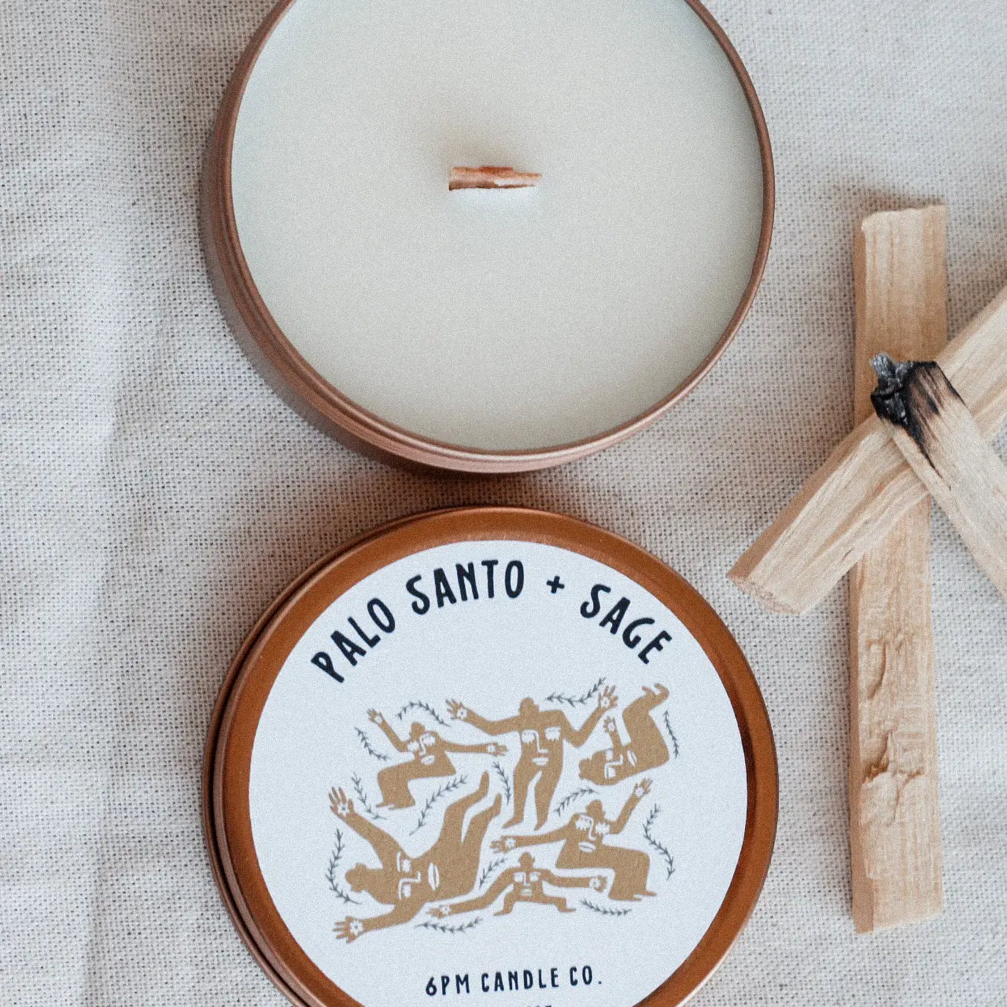 Palo Santo + Sage Travel Candle