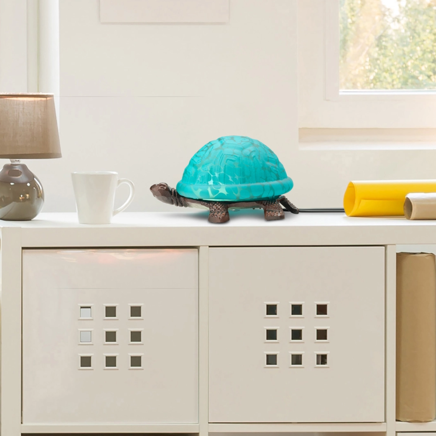 Glass Turtle Lamp