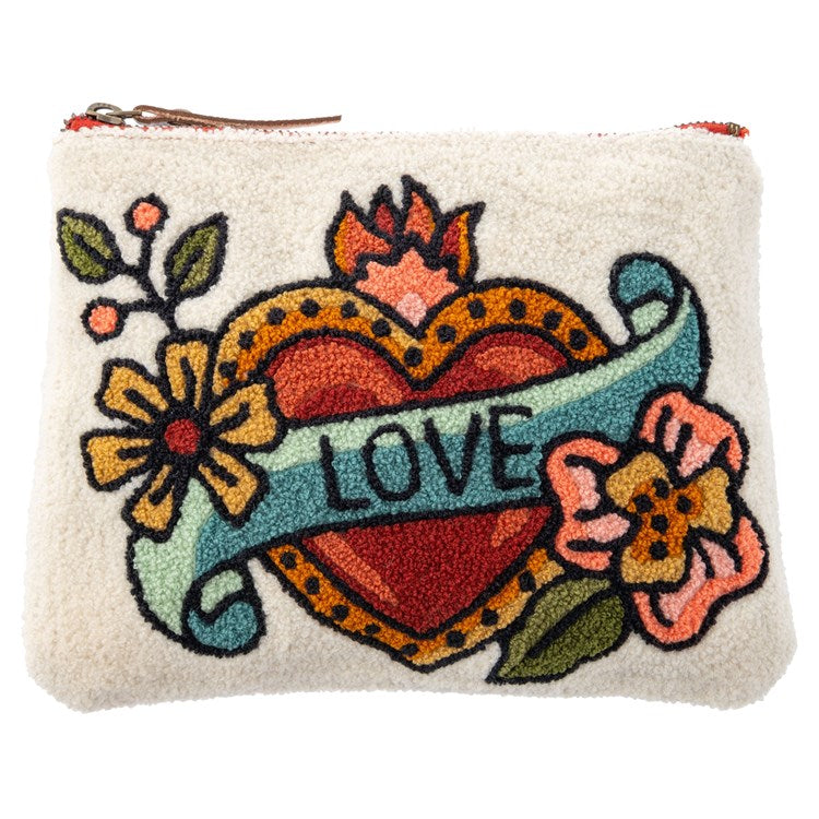 Heart Embroidered Carry All
