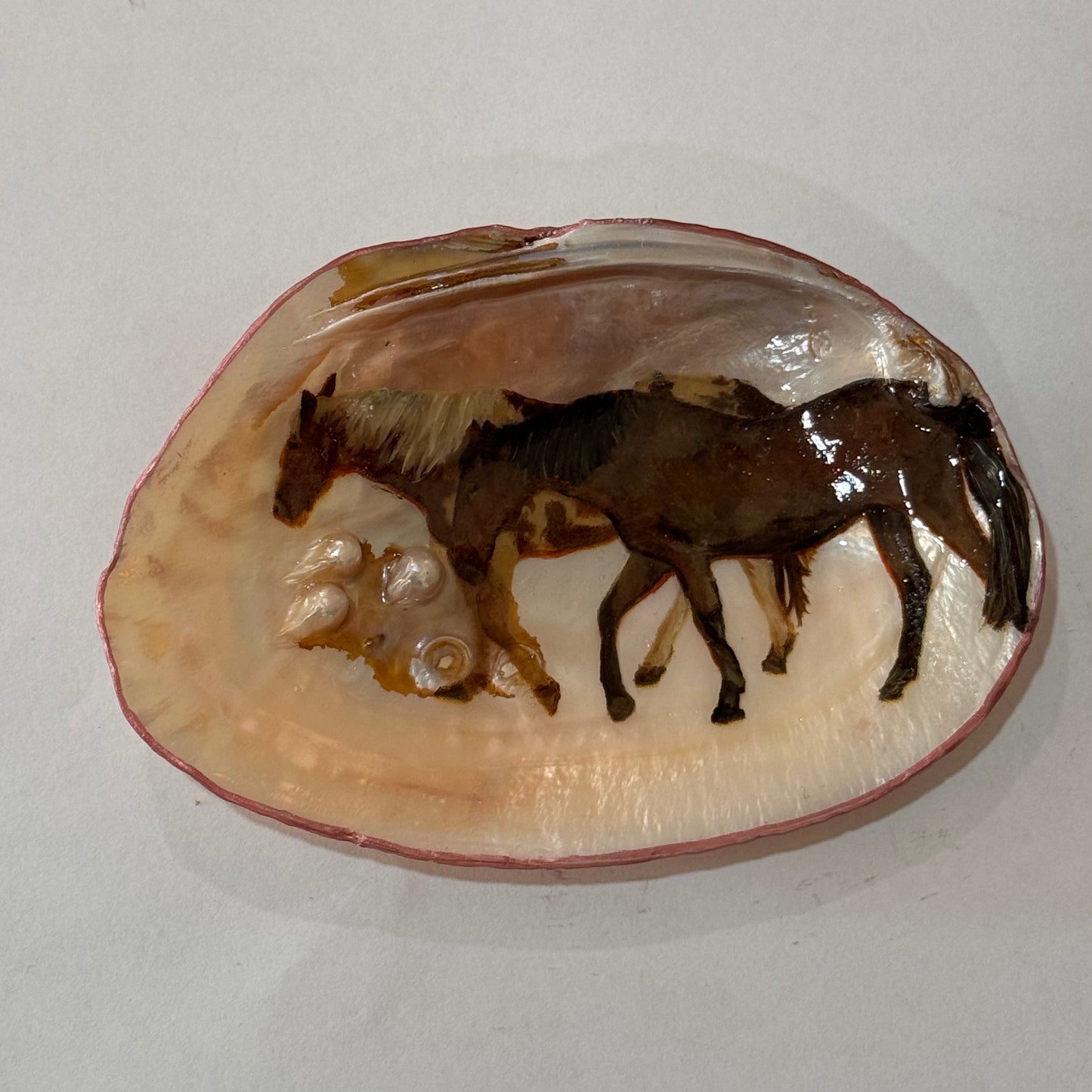 Clam Trinket Dish - Horse