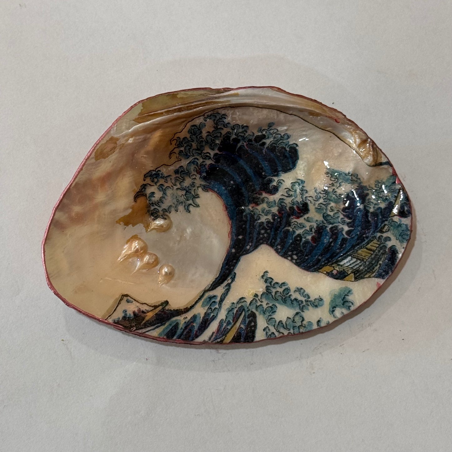 Clam Trinket Dish - Great Wave