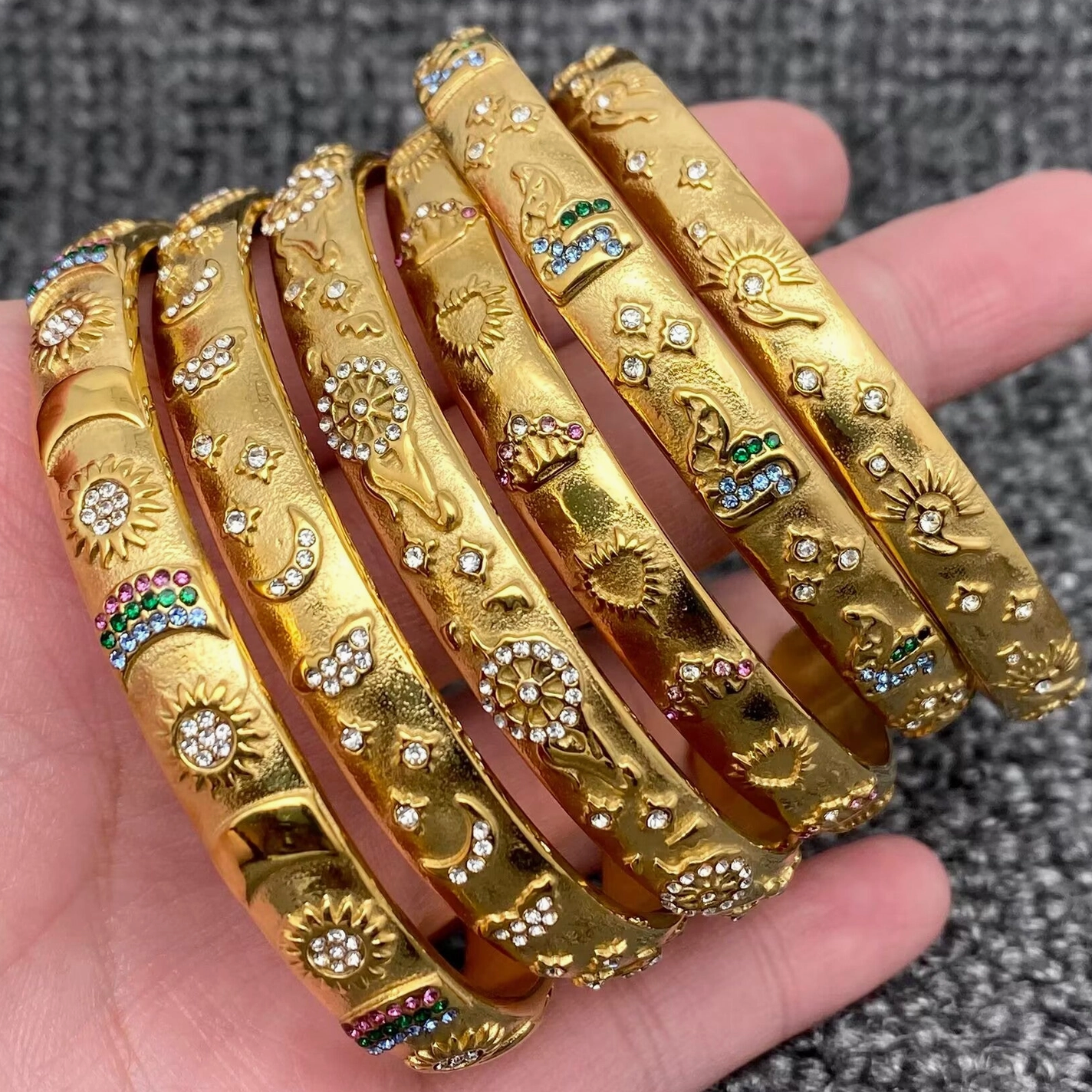 Multi Stone Cuffs