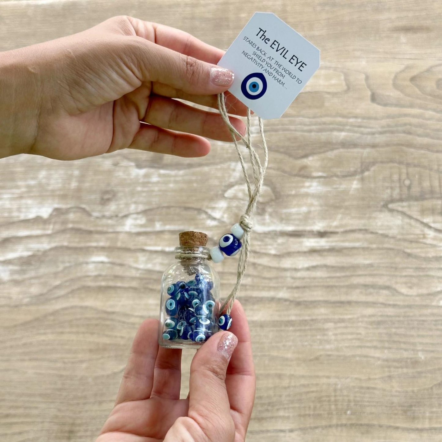 Evil Eye Mini Glass Bottle