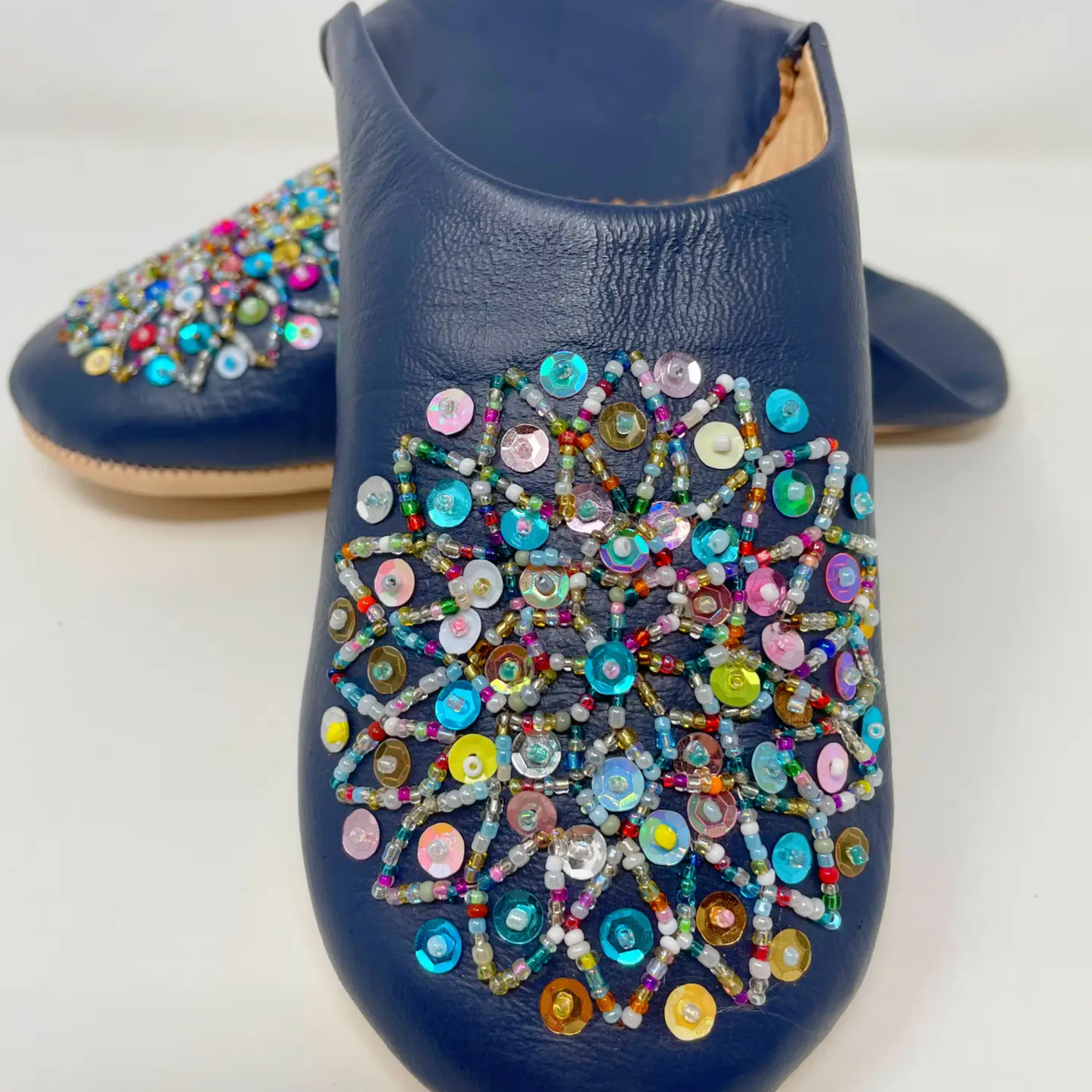 Leather Babouche Slippers