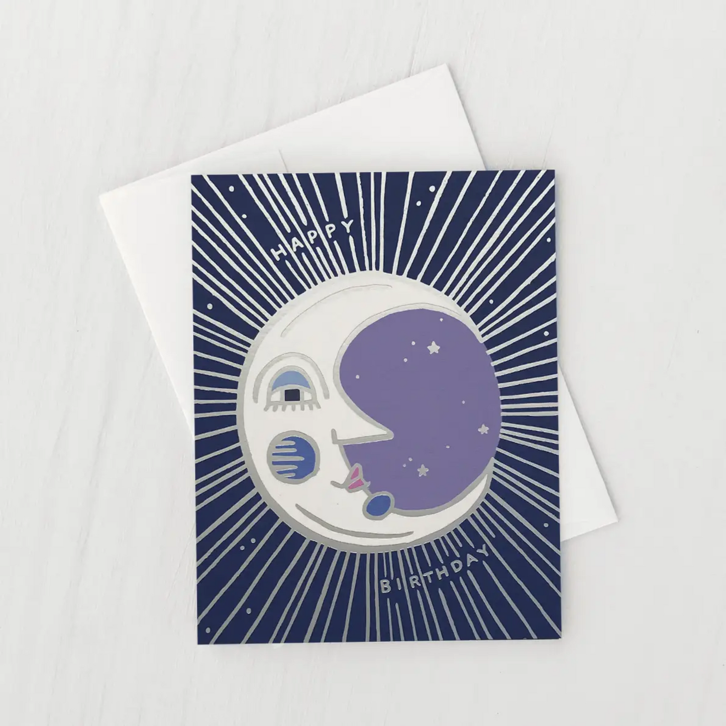 Moon Birthday Greeting Card