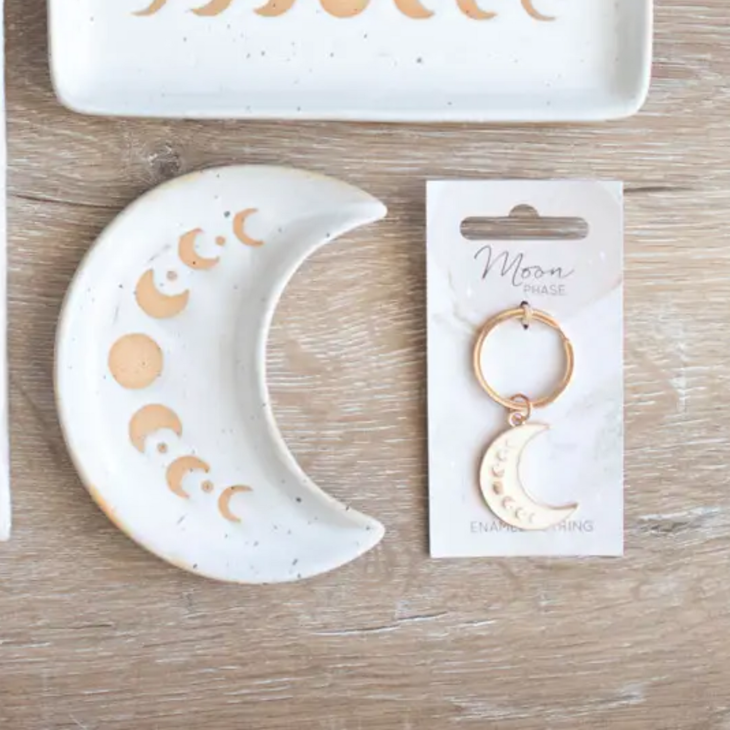 Moon Phase Crescent Keychain