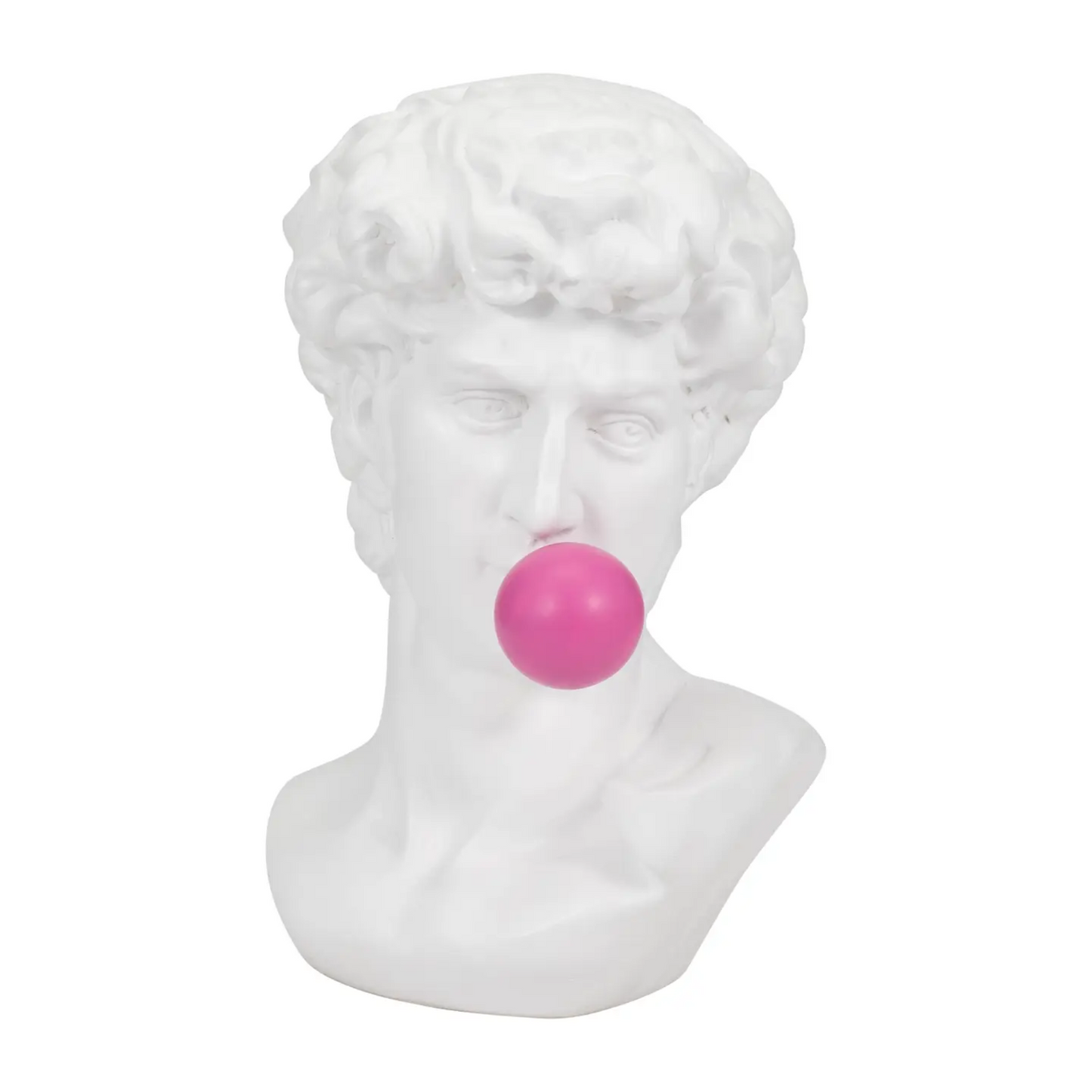 Greek God Head with Bubble Gum