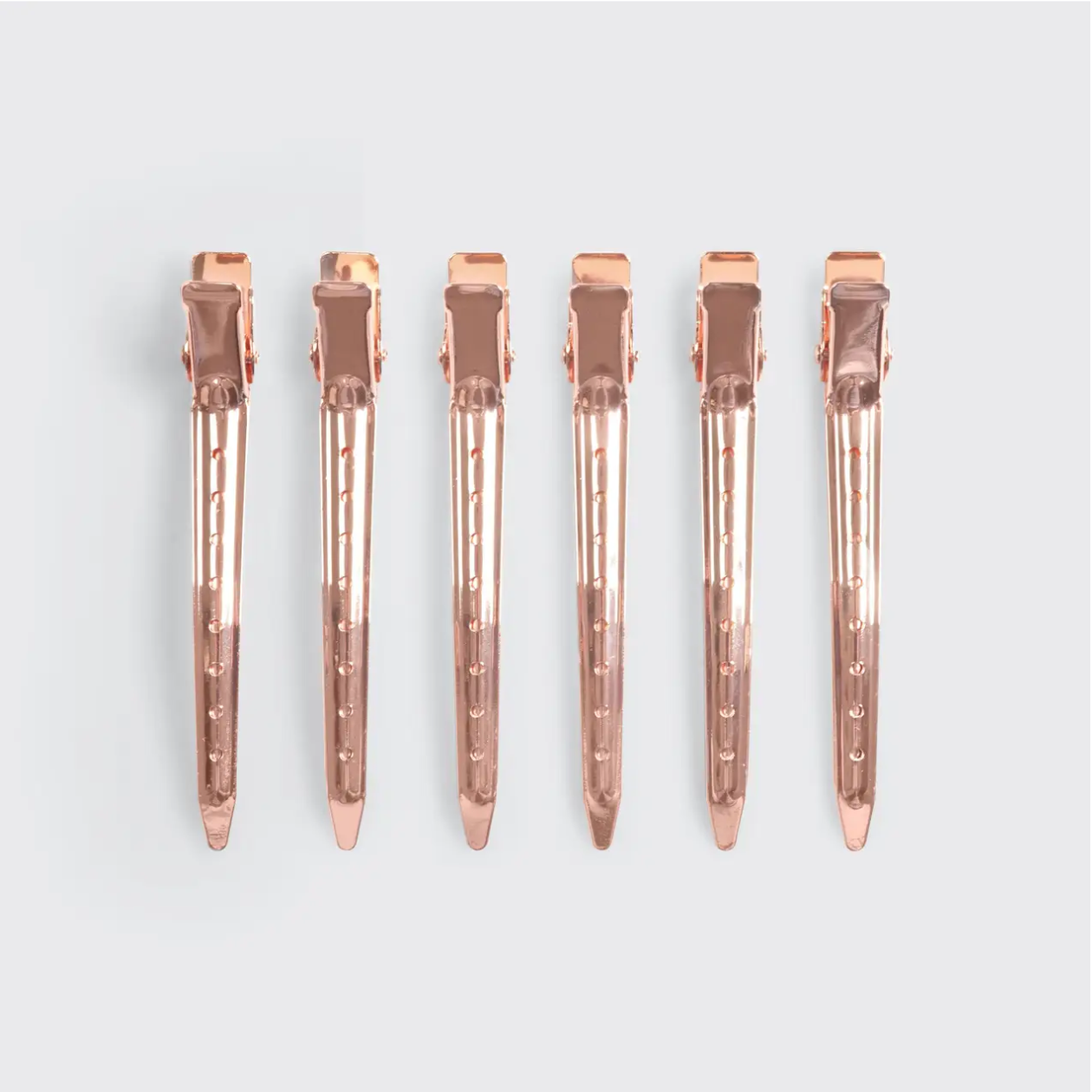 Rose Gold Styling Clip 6pc