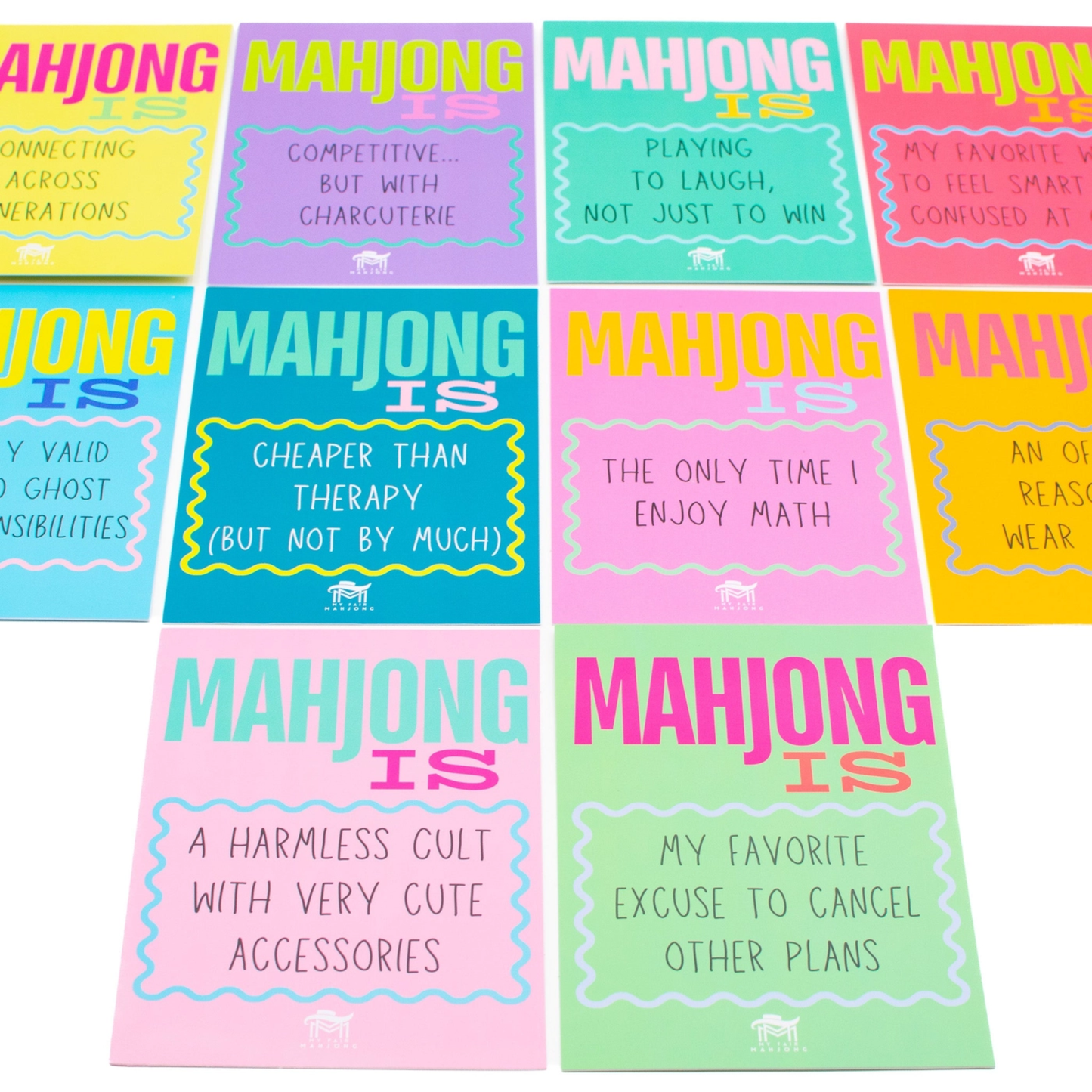 "Mahjong Is" Mahjong Shuffle Card