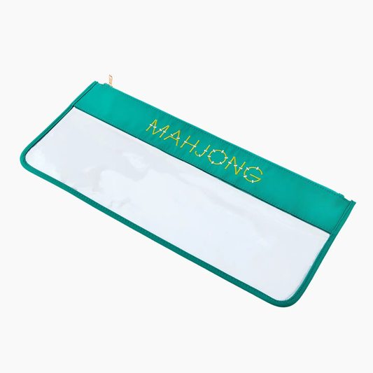 Aqua Bamboo Mahjong Bag