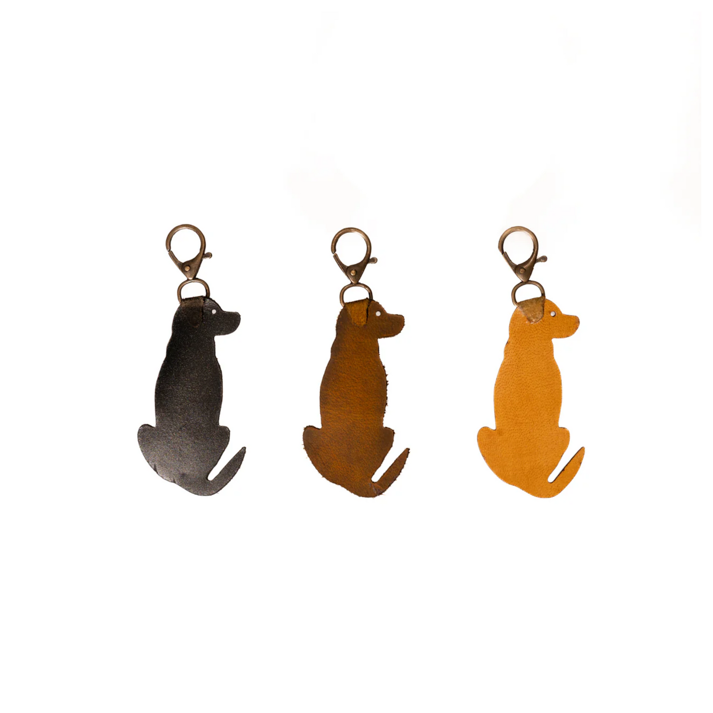 Leather Labrador Keychains