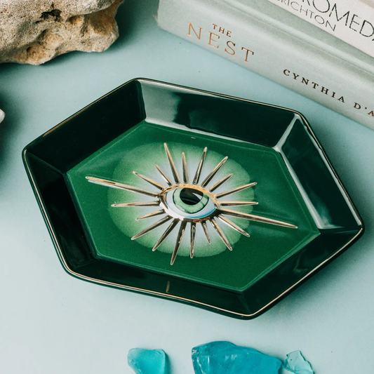 Evil Eye Trinket Dish - Hexagon