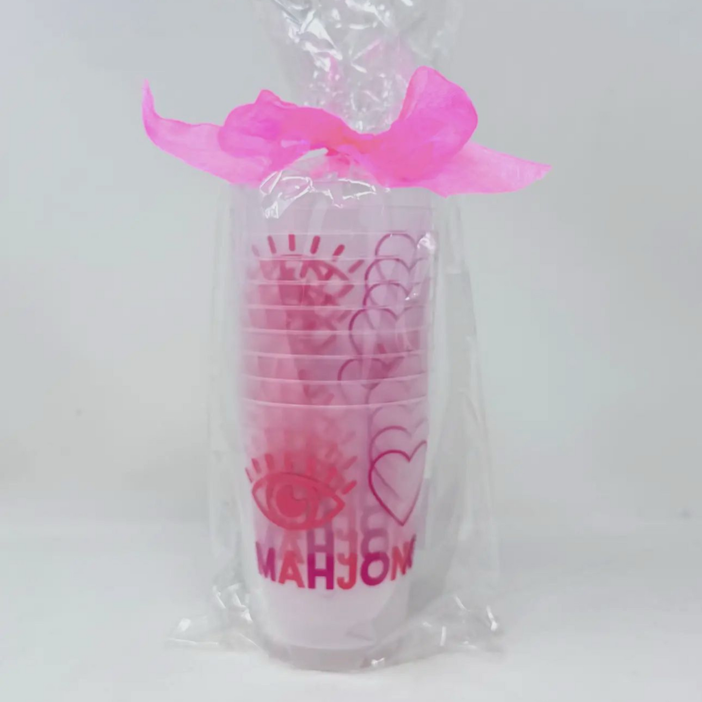 I Heart Mahjong Cups