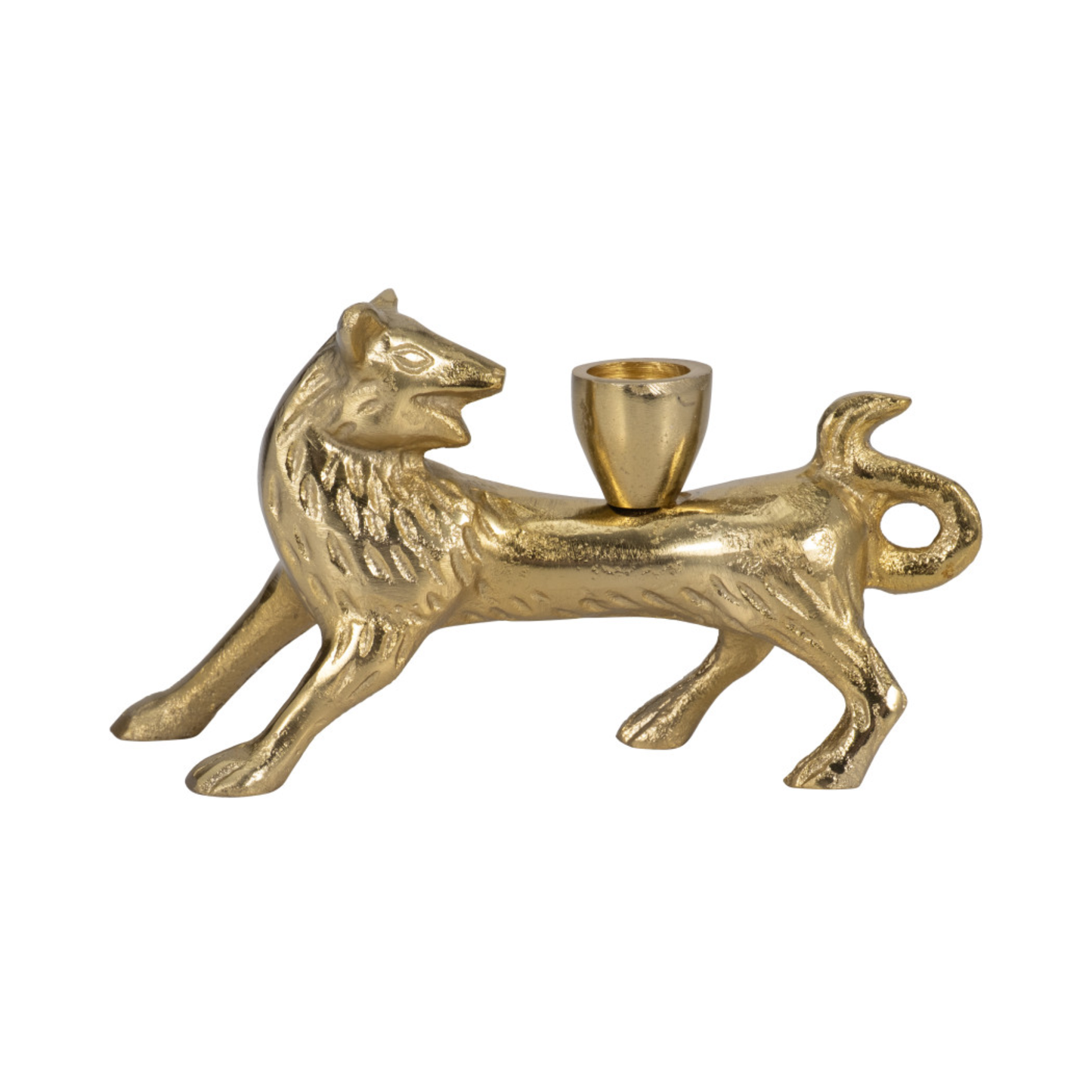 Gold Fox Candle Holder