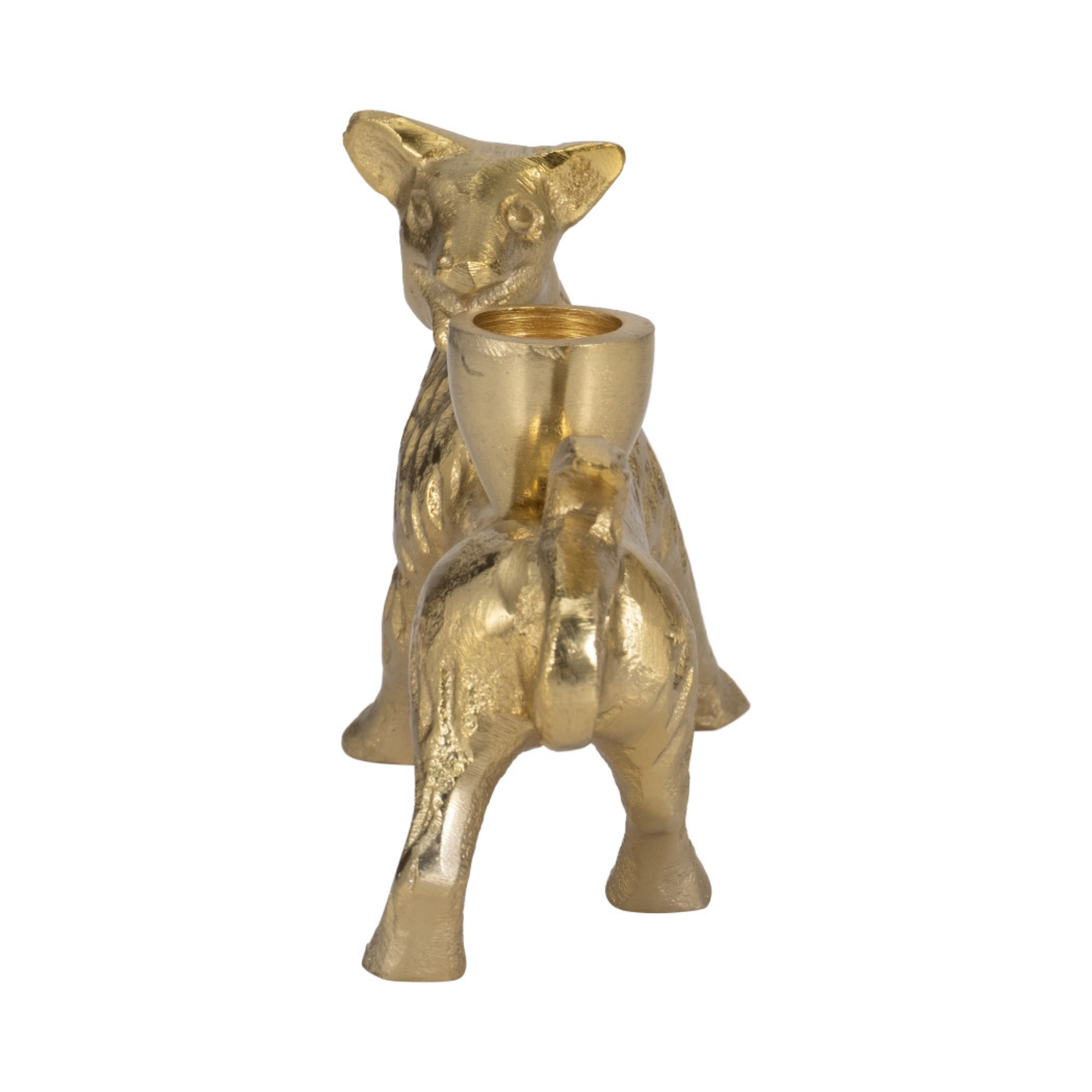 Gold Fox Candle Holder