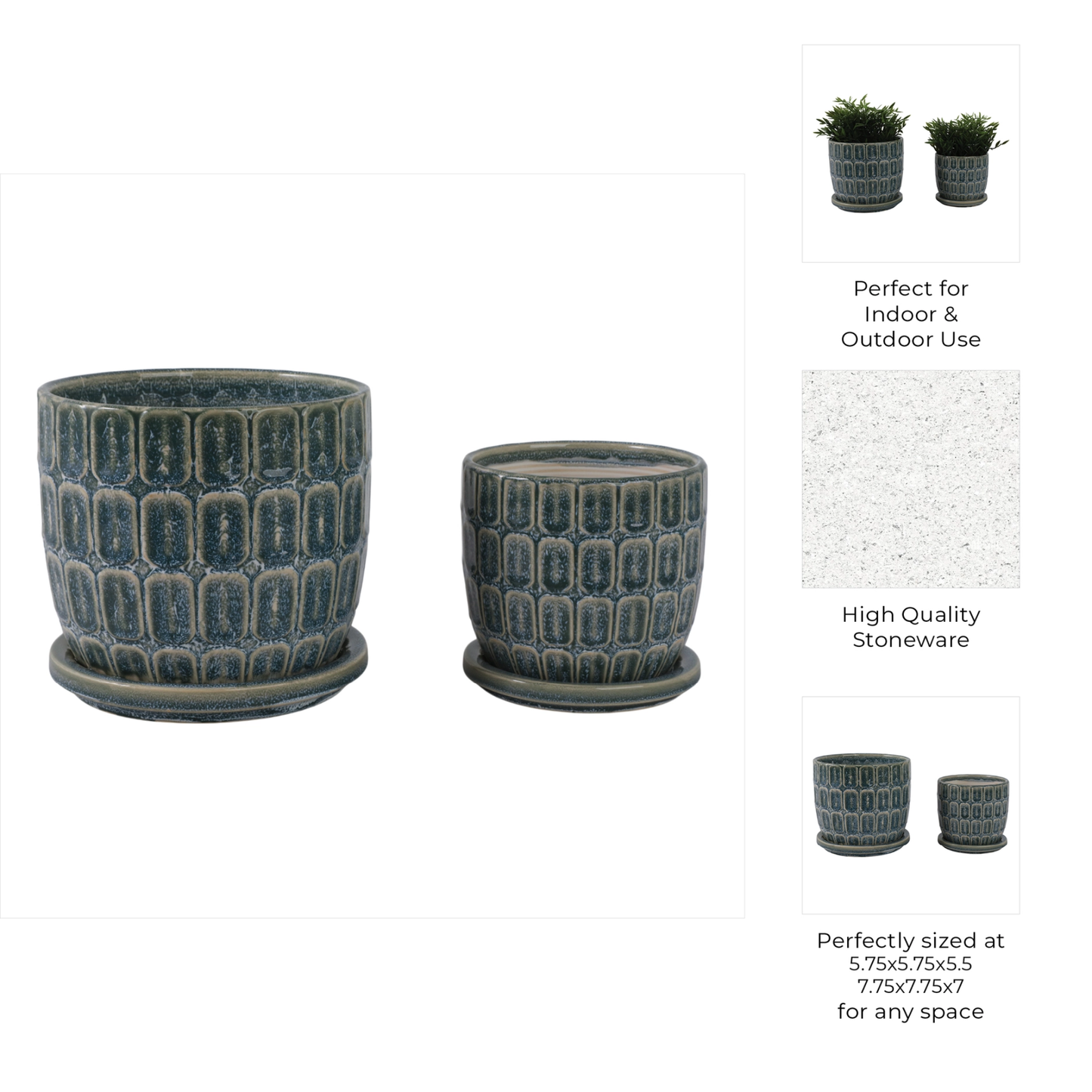 Squoval Saucer Planter