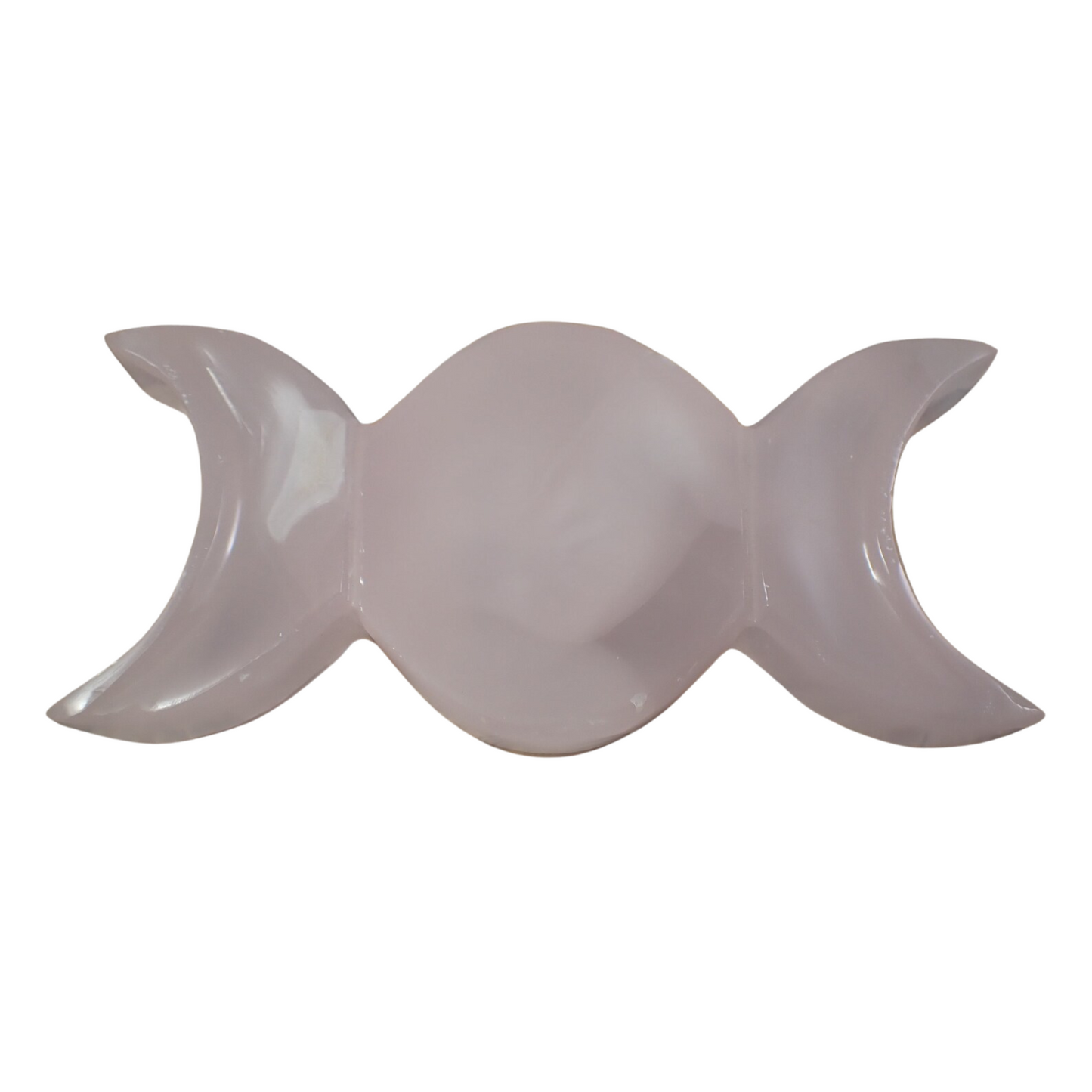 Pink Calcite Triple Moon Plate