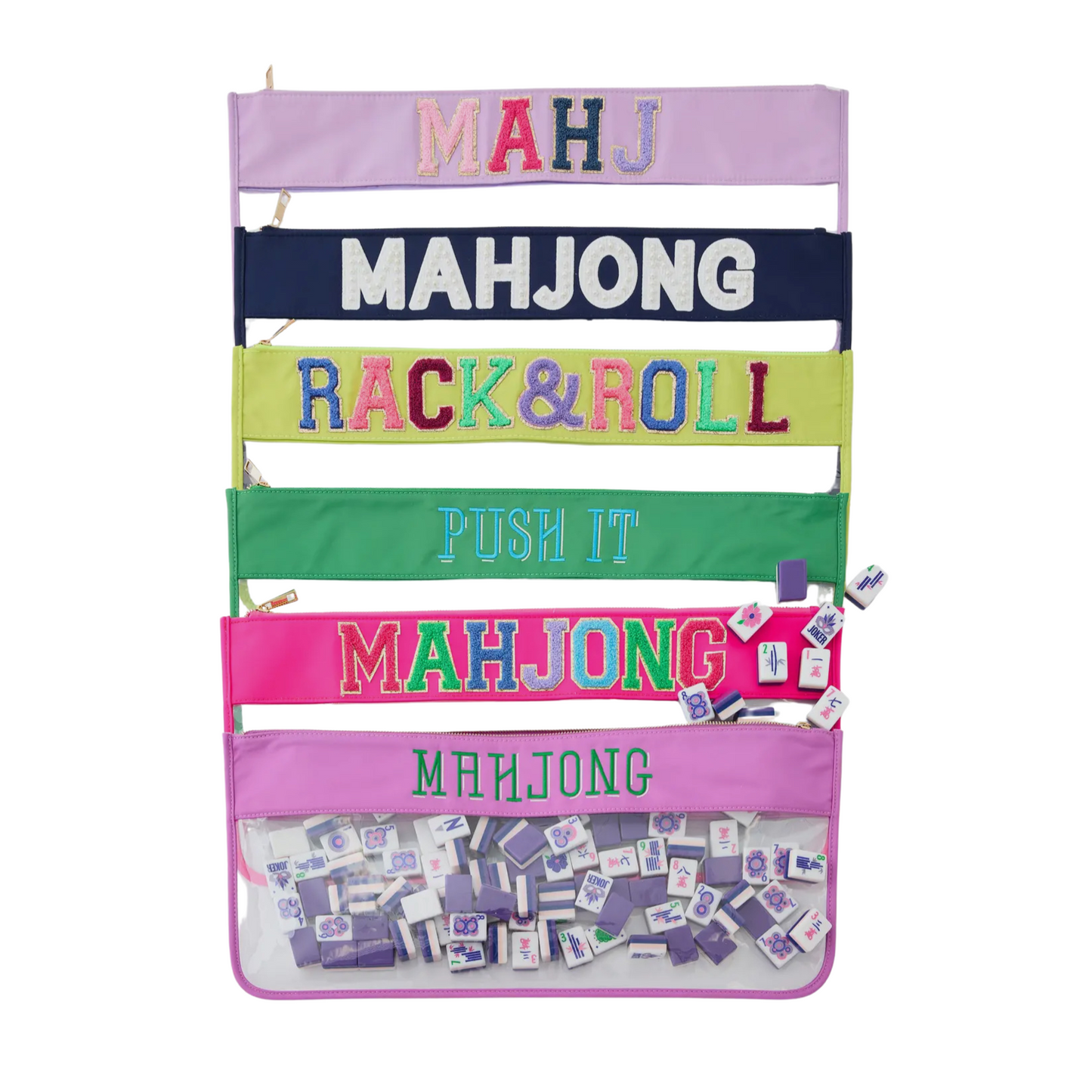 Chartreuse Rack & Roll Mahjong Bag