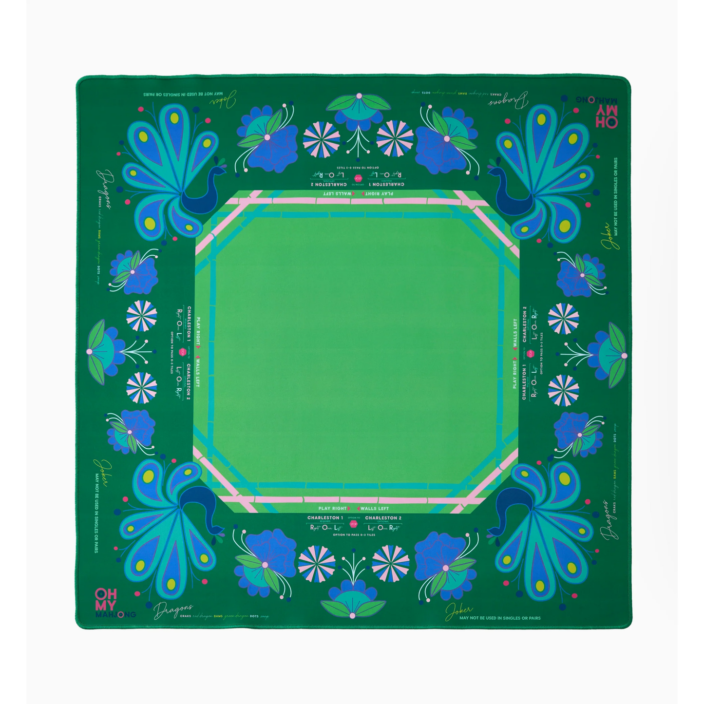 Birdie Green Mahjong Mat