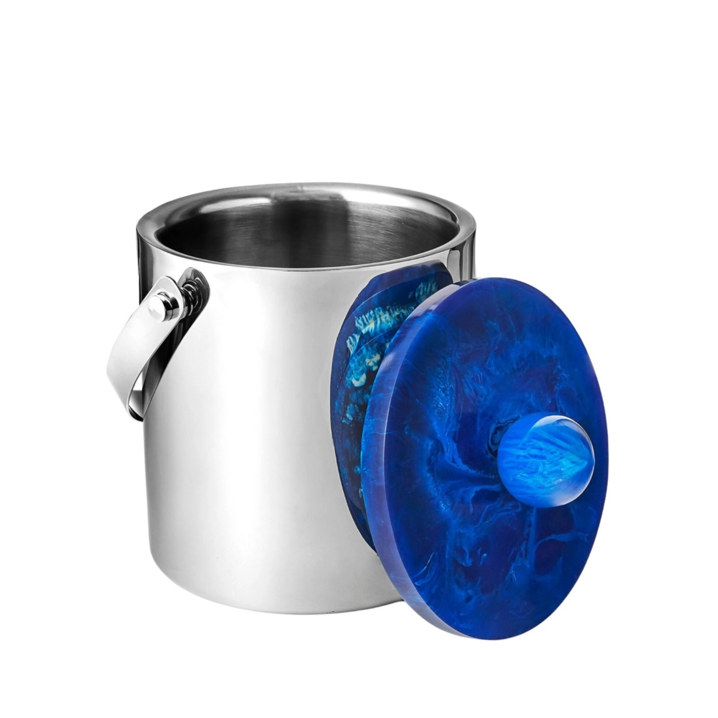 Azure Blue Ice Bucket