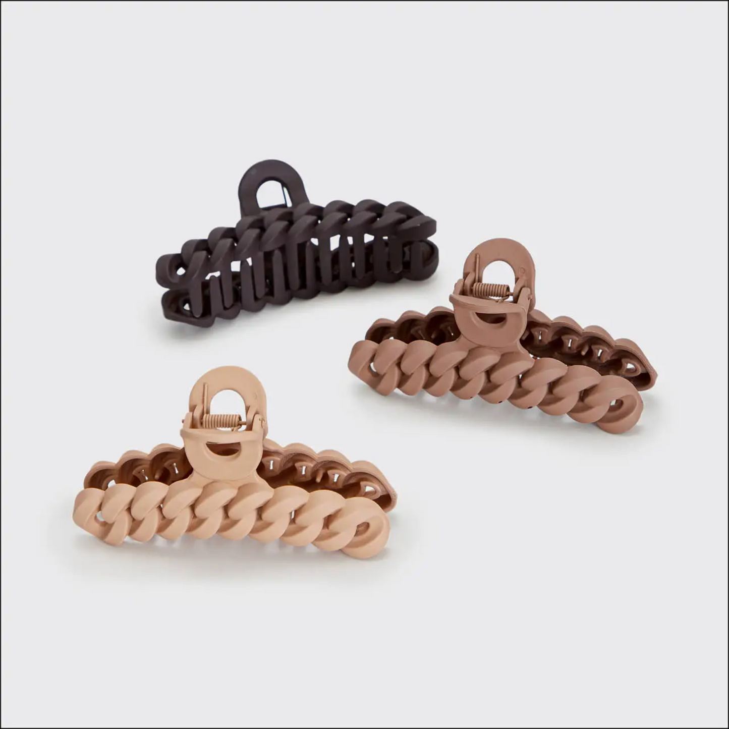 Chain Claw Clip Set - Neutral