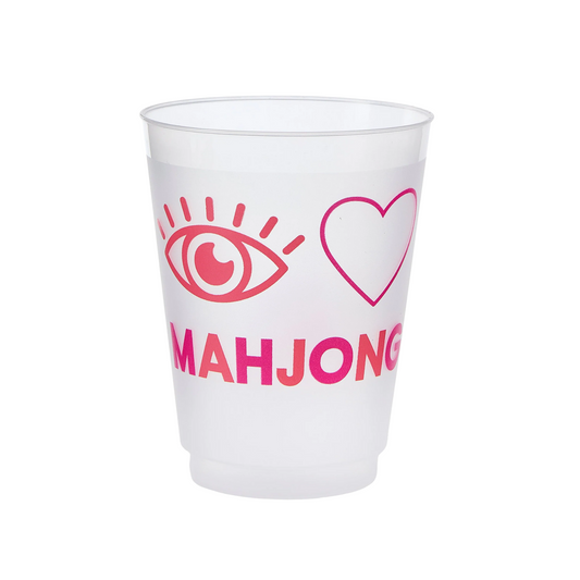 I Heart Mahjong Cups