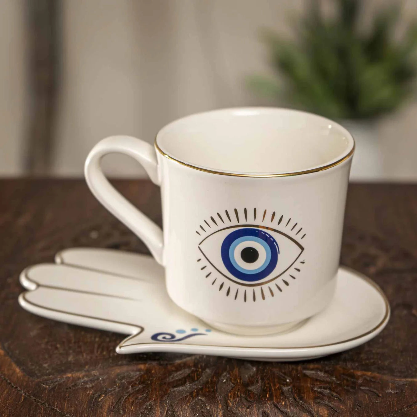 Seeing Eye Cup & Saucer Set