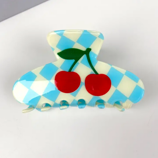 Checkered Clip - Cherry