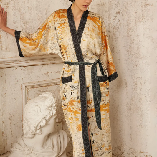 Kimono - Crane & Lotus