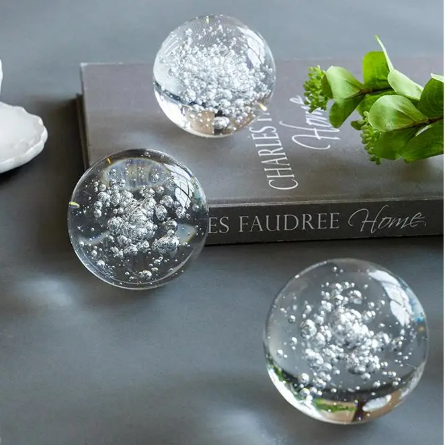 Glass Spheres - Set of 3