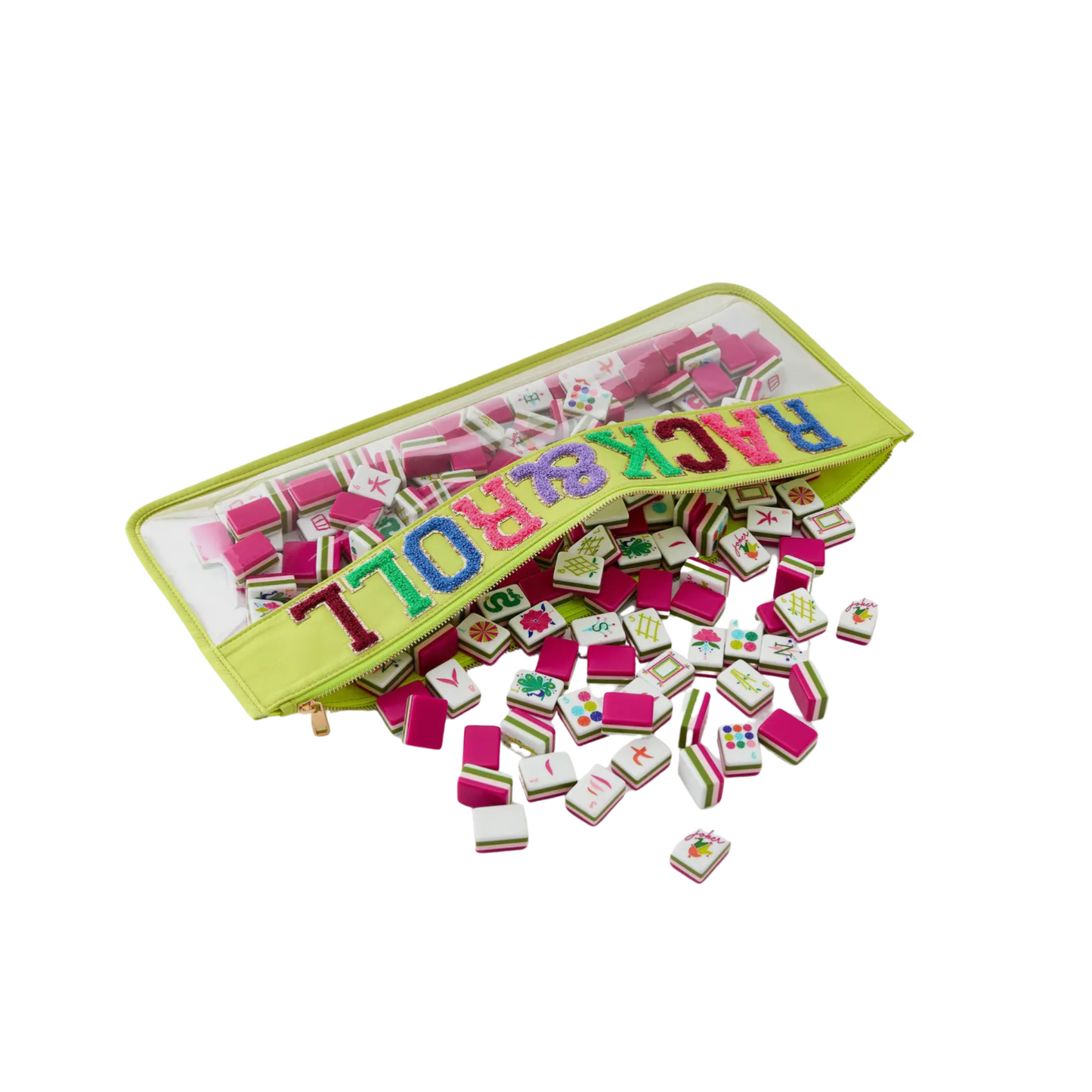 Chartreuse Rack & Roll Mahjong Bag
