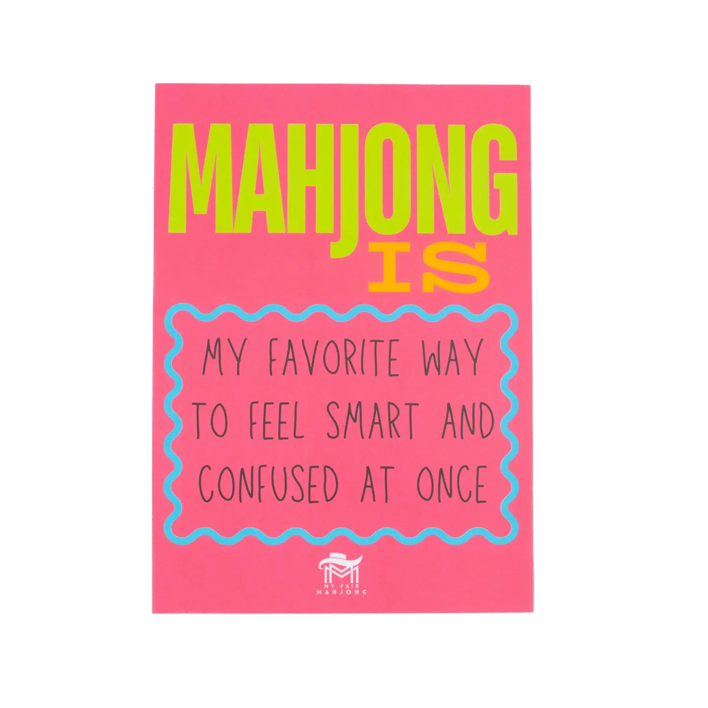 "Mahjong Is" Mahjong Shuffle Card