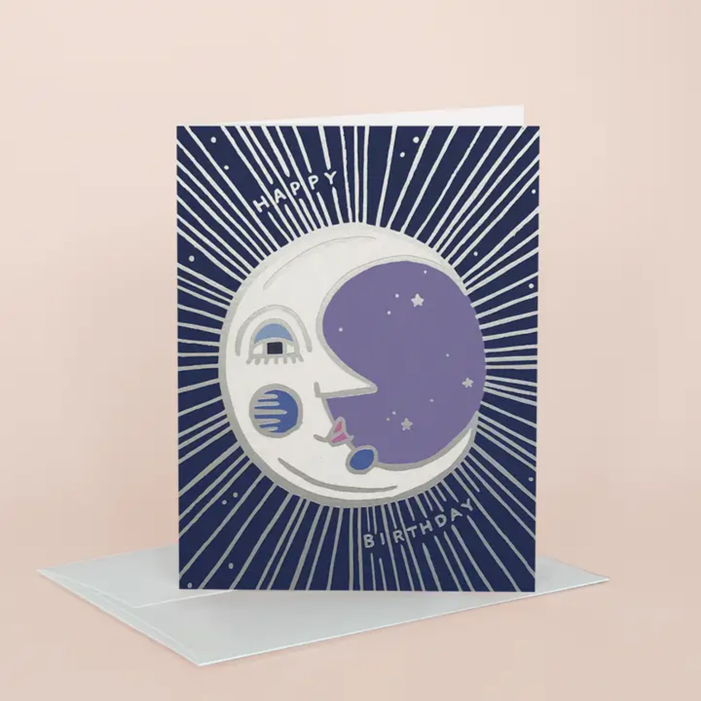 Moon Birthday Greeting Card