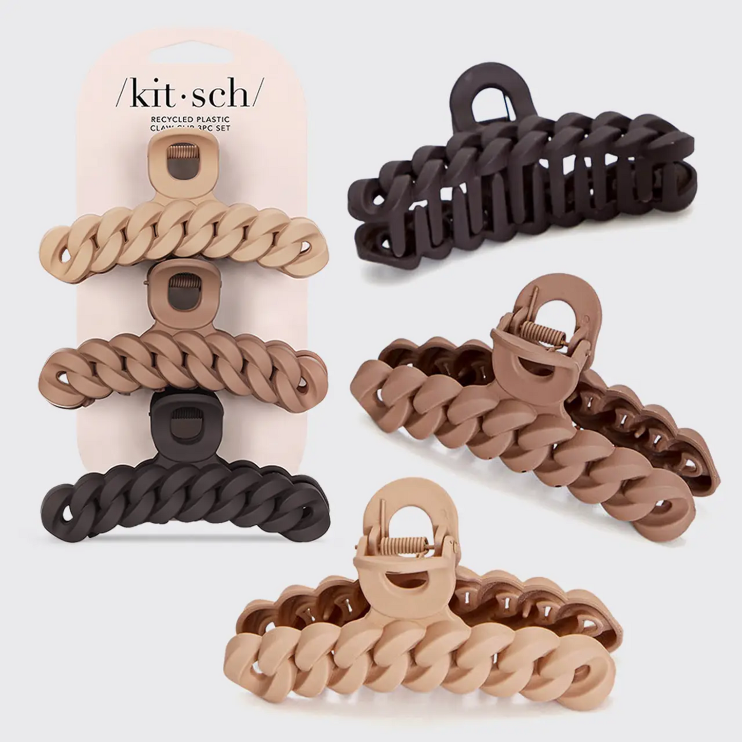 Chain Claw Clip Set - Neutral