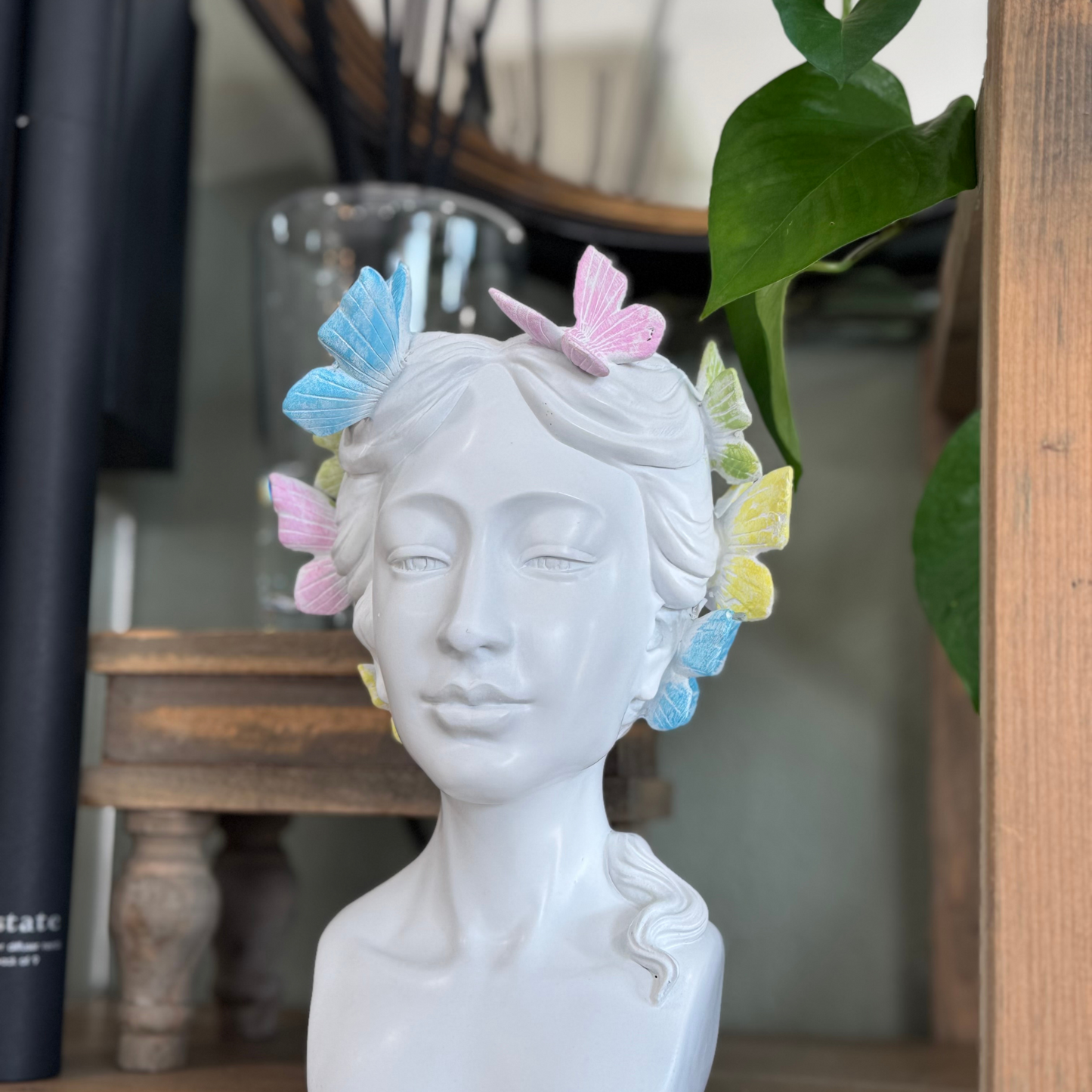 Lady w/ Butterflies Planter