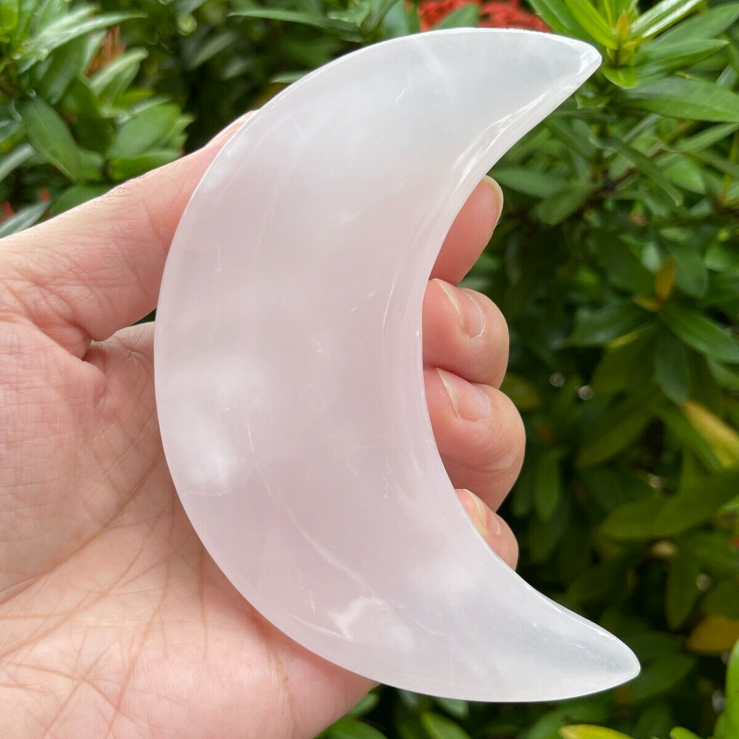 Pink Calcite Moon Bowl