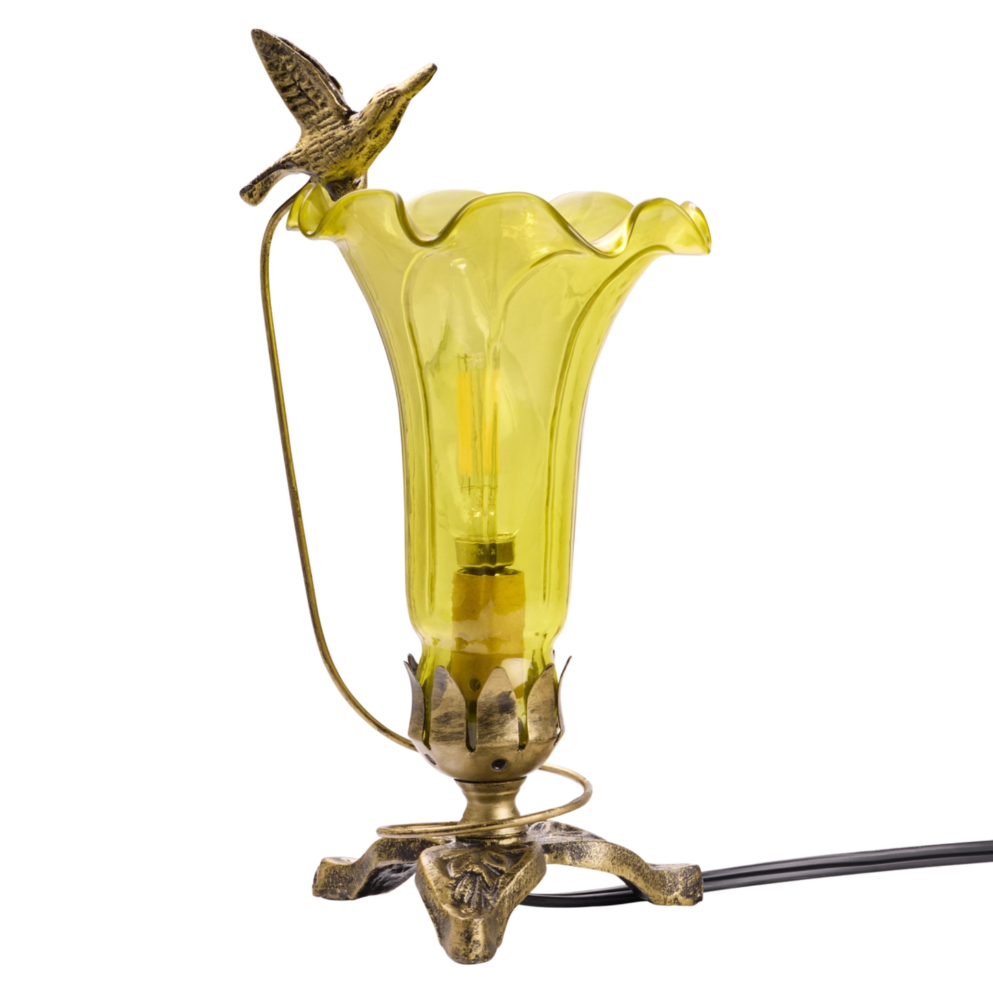 Glass Lily Lamp