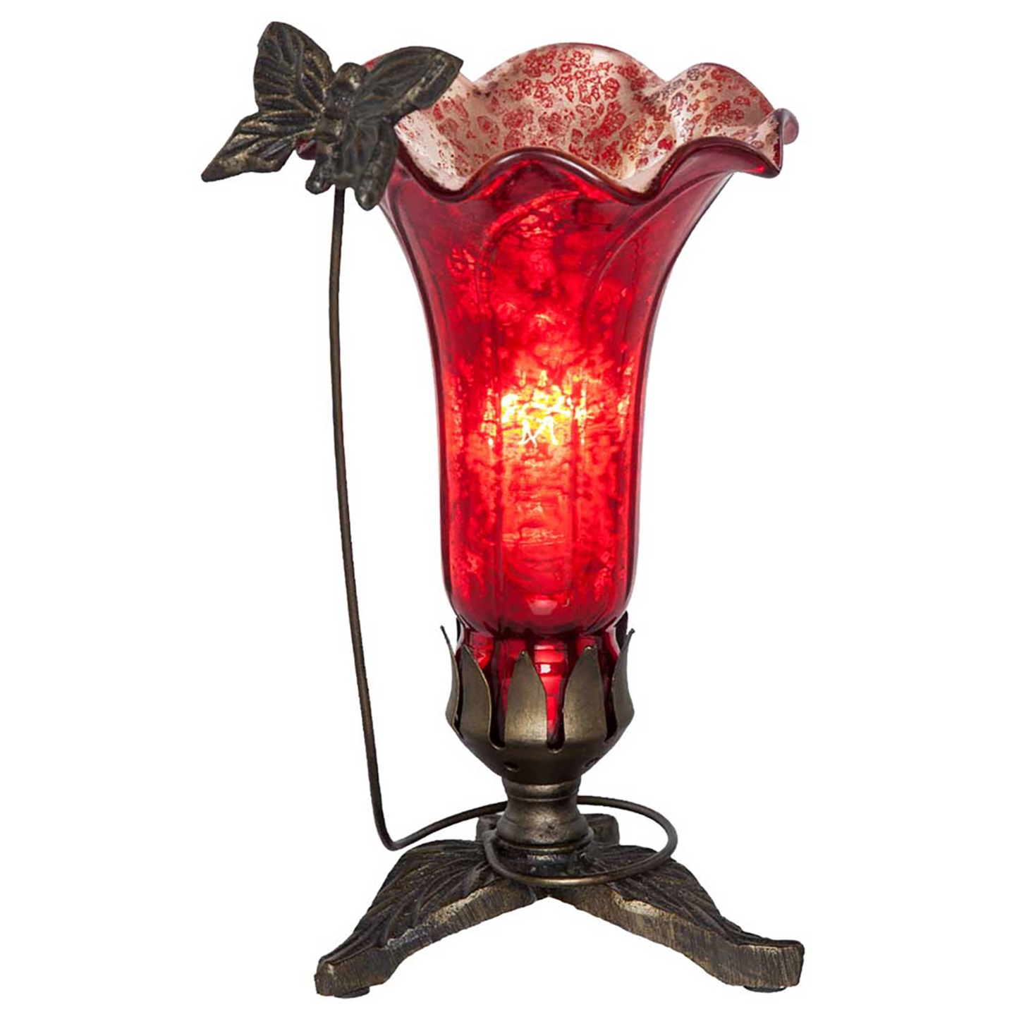Glass Lily Lamp