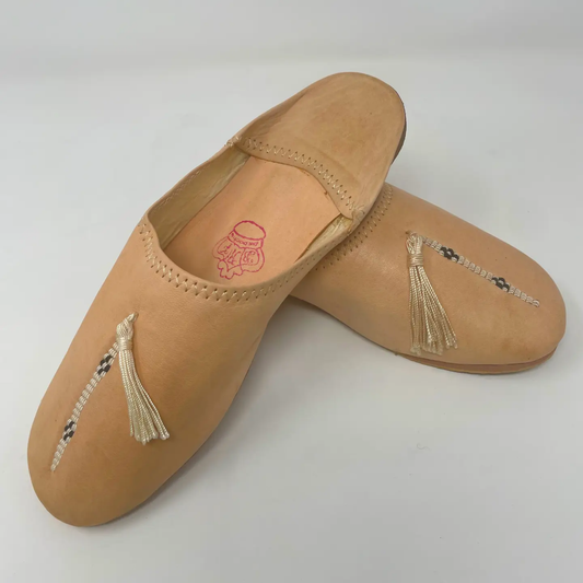 Leather Babouche Slippers
