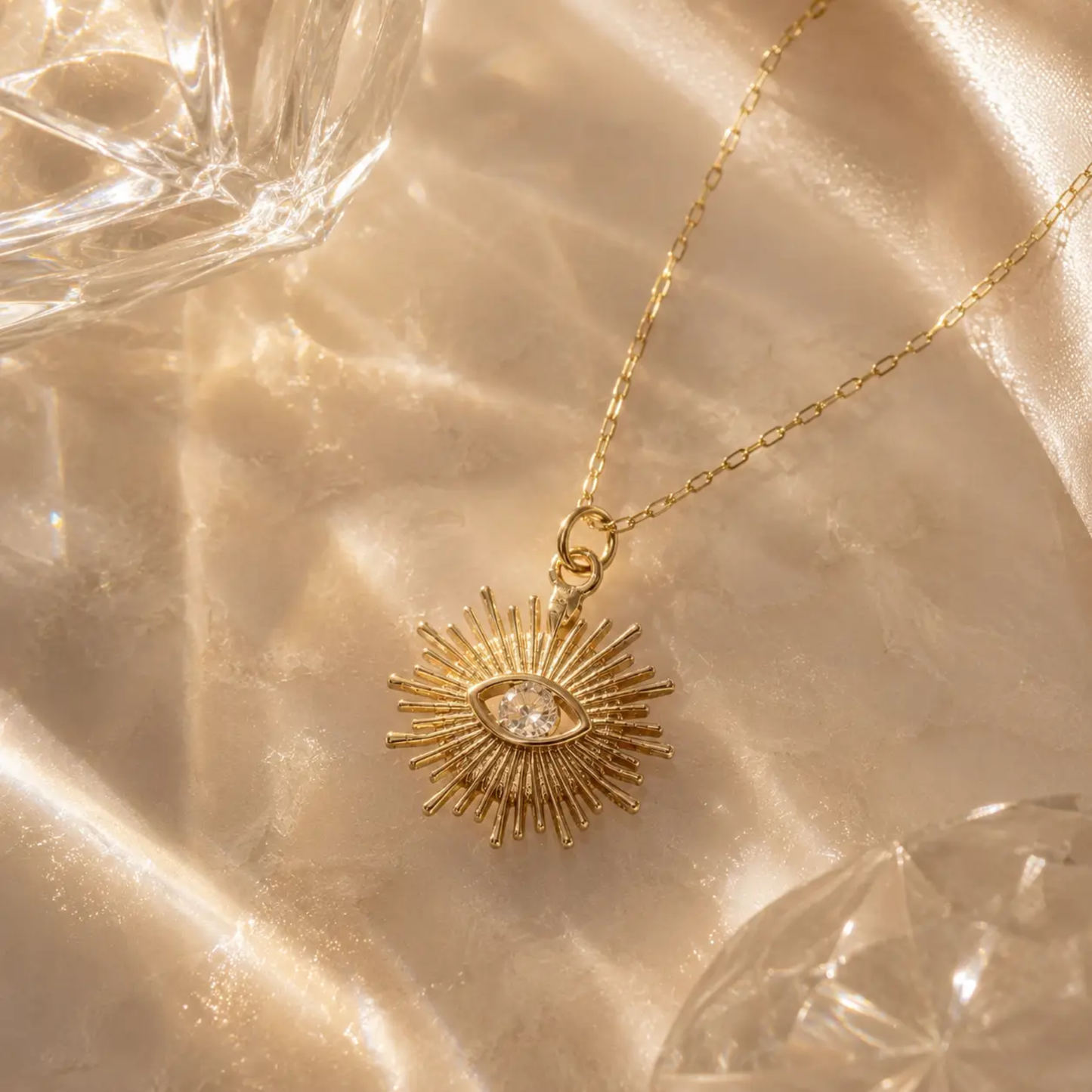 Golden Eye Necklace Chain