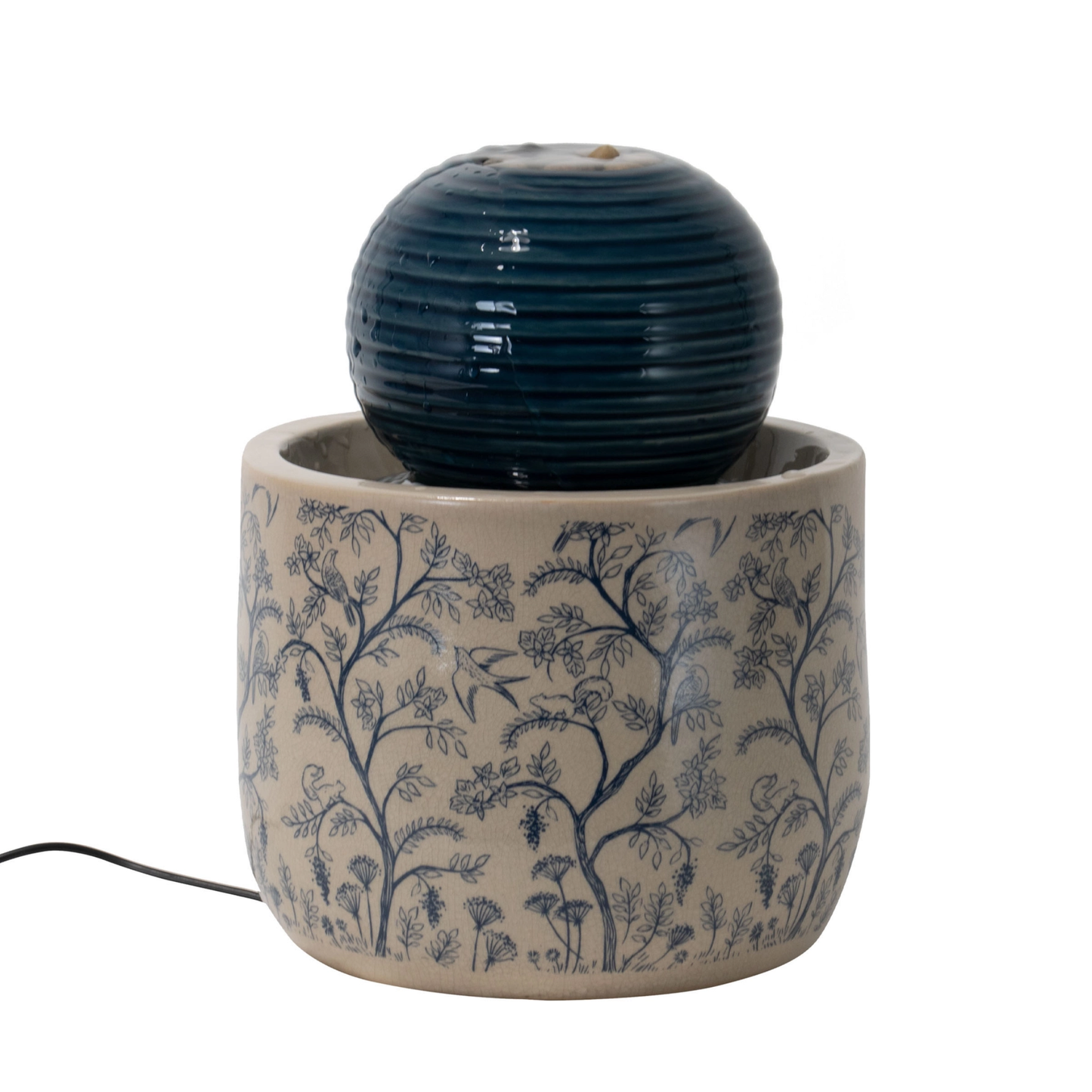 Georgie Chinoiserie Ceramic Water Fountain